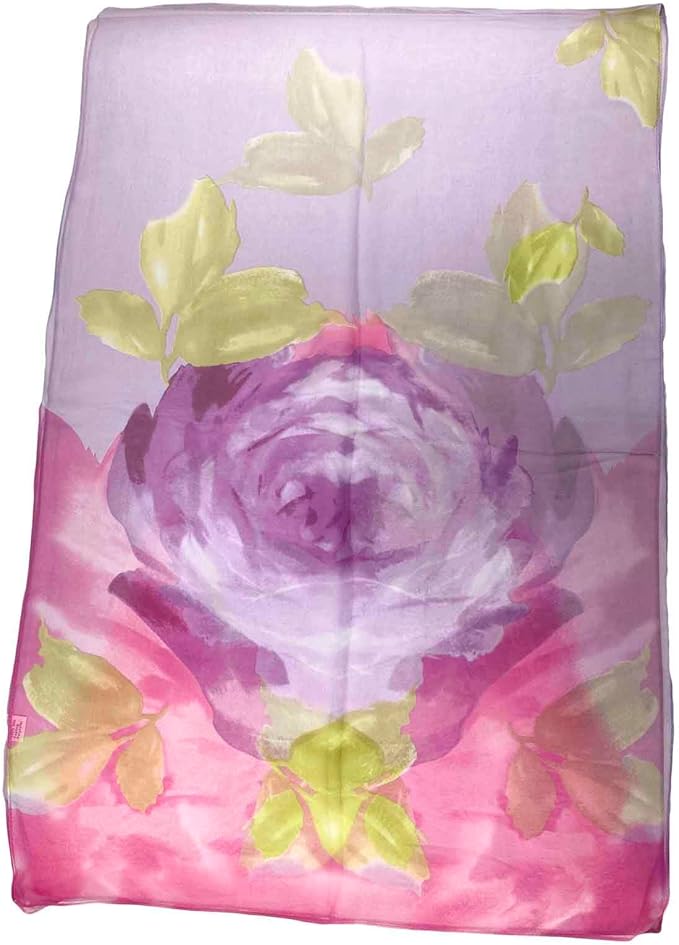 Pokeedioty Scarfs for Women Lightweight Fashion Scarves Elegant Floral Pattern Sheer Scarfs