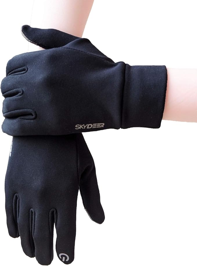 SKYDEER Winter Gloves with Soft Deerskin Suede Leather & Thermal Polar Fleece & Warm 3M Thinsulate Insulation (SD8661T)