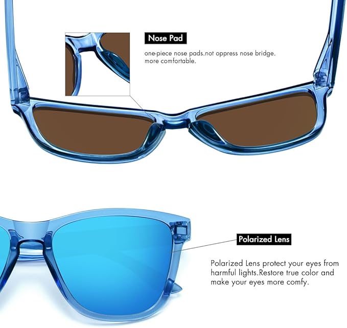 MEETSUN Polarized Sunglasses for Women Men Trendy Classic Retro Designer Style