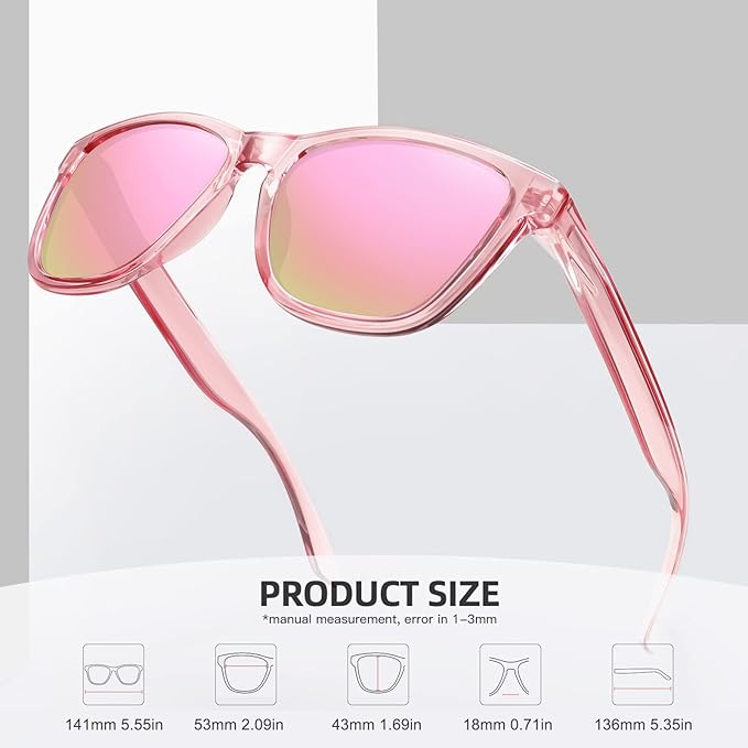 MEETSUN Polarized Sunglasses for Women Men Trendy Classic Retro Designer Style