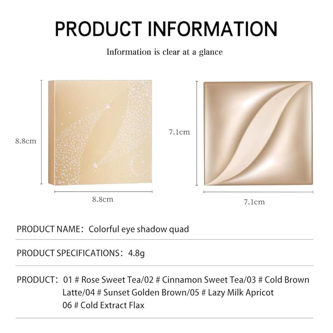 Warm Rosy Brown Eyeshadow Palette, 4-Shade Neutral Nude Matte & Shimmer Eye Makeup for Soft Glam & Romantic Rose Looks — Enhances Brown, Hazel & Green Eyes, High Pigment Long-Lasting Blendable Formula