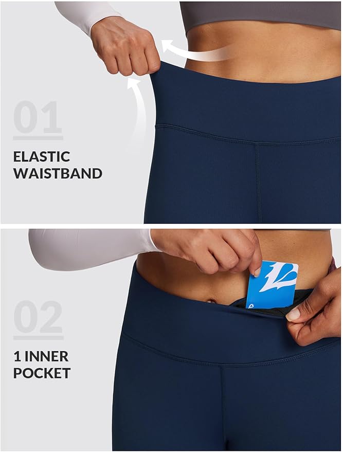 baleaf Winter Clothing Women Leggings Fleece Lined Tights Thermal Warm Thick Cold Weather Gear 1 Pockets