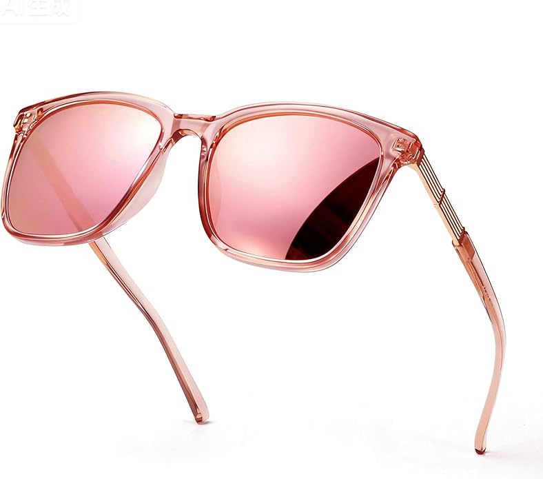 SIPHEW Oversized Square Sunglasses for Women|Lightweight Fashion Sunglasses 100% UV400 Protection|Trendy Mirrored Shade