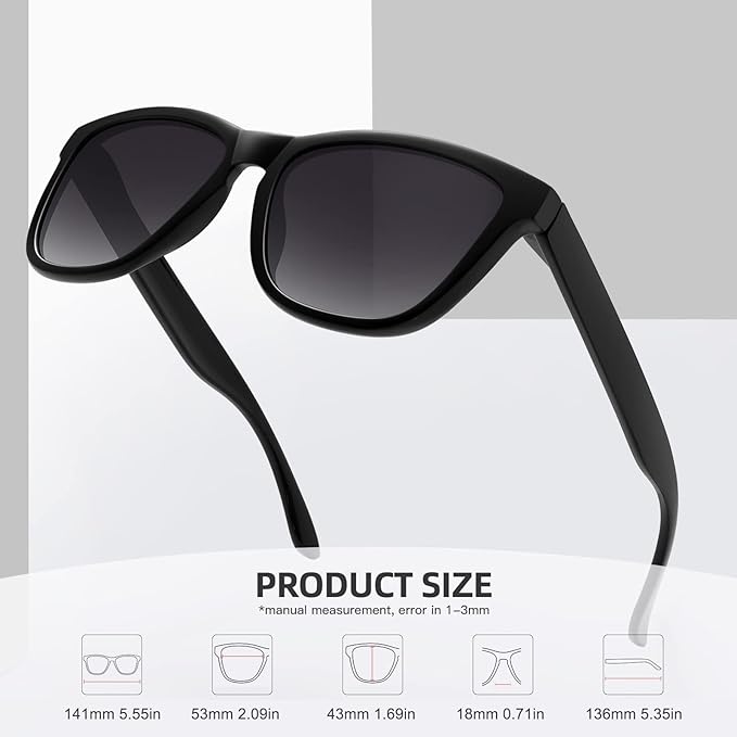 MEETSUN Polarized Sunglasses for Women Men Trendy Classic Retro Designer Style