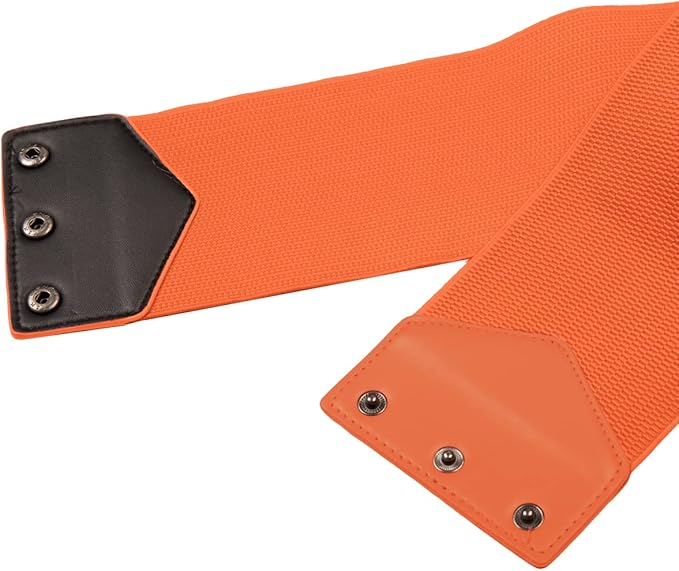 GRACE KARIN Women's Snap-Button Corset Belt Wide Elastic Belts for Dress Stretchy Waistband