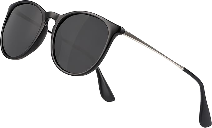 Vintage Round Polarized Sunglasses for Women Men Classic Retro Trendy Designer Style Sun Glasses UV400 Protection