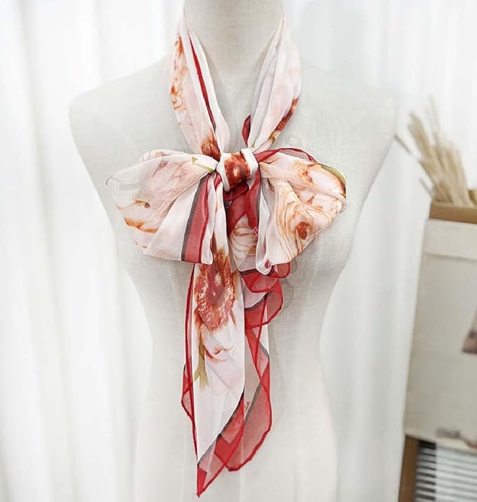 Xyueanlo Scarfs for Women Lightweight Fashion Floral Printed Scarves Neck Scarf Sunscreen Wraps Shawls