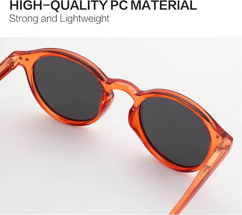 ZENOTTIC Polarized Round Sunglasses, Stylish Sunglasses for Men and Women Retro Classic, Multi-Style Selection