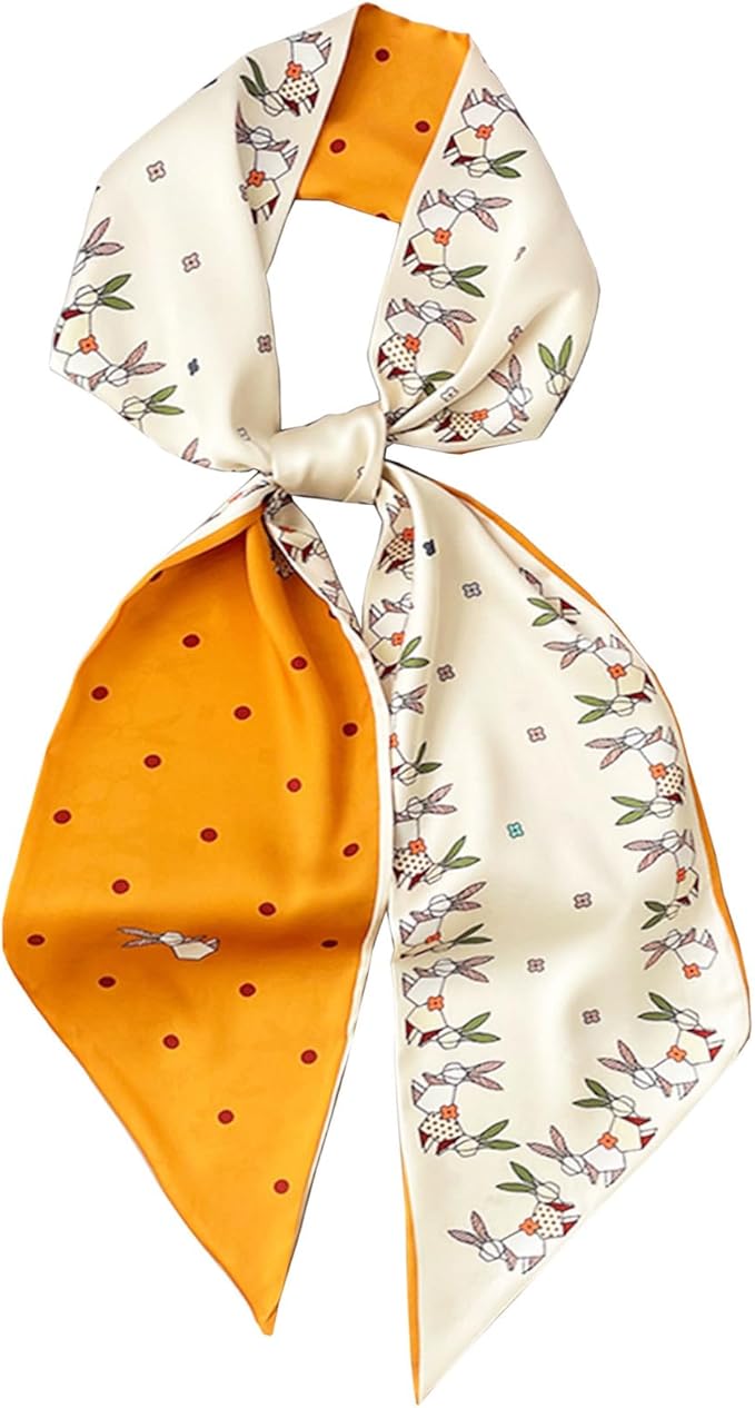 Purse Scarf For Handbags Head Scarves For Women's Hair Bags Scarfs Long Skinny Scarves Fashion Silky