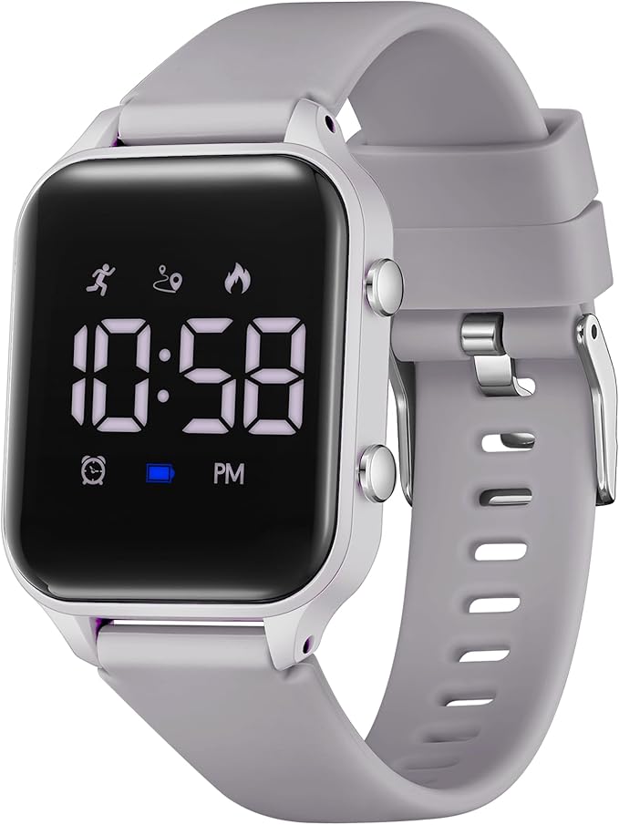 L LAVAREDO Kids Digital Watches for Boys Girls,Waterproof Sport Watch with Pedometer Stopwatch Vibration Alarm for Ages 5-13,No App Fitness Tracker Watch for Kids Teens Birthday Christmas Gifts
