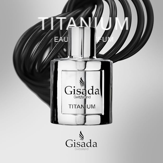 Gisada Switzerland - Titanium | Eau de Parfum for Men | 1.7 fl oz (50ml) | Spicy, Amber, Warm, and Woody Notes | Long-Lasting Scent | Perfume & Cologne