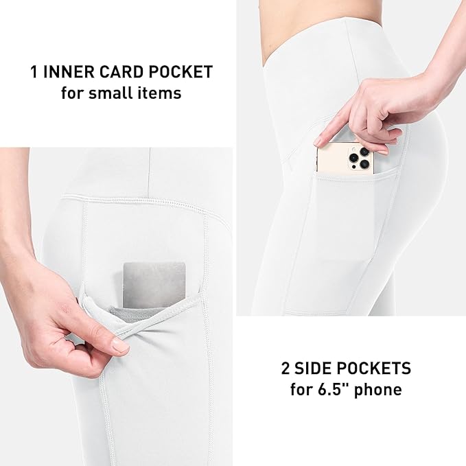 baleaf Winter Clothing Women Leggings Fleece Lined Tights Thermal Warm Thick Cold Weather Gear 1 Pockets