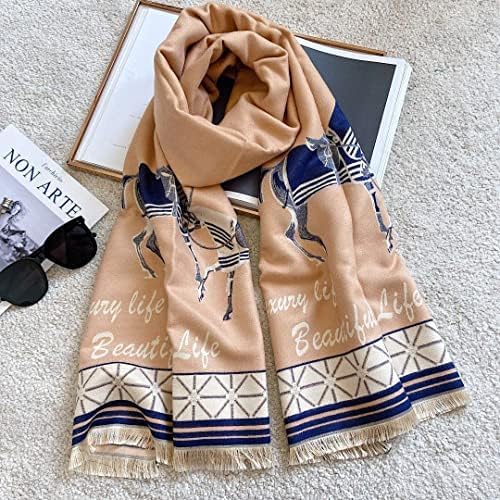 EXTREE Scarfs for Women Pashmina Silky Shawl Wrap for Evening Dressing Blanket Open Front Poncho Cape