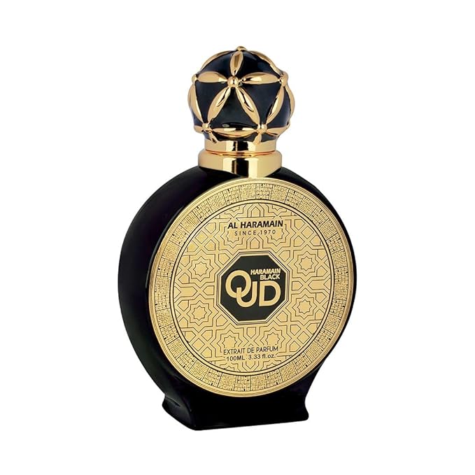 Al Haramain Black Oud Extrait de Parfum Spray for Men, 3.4 Ounce