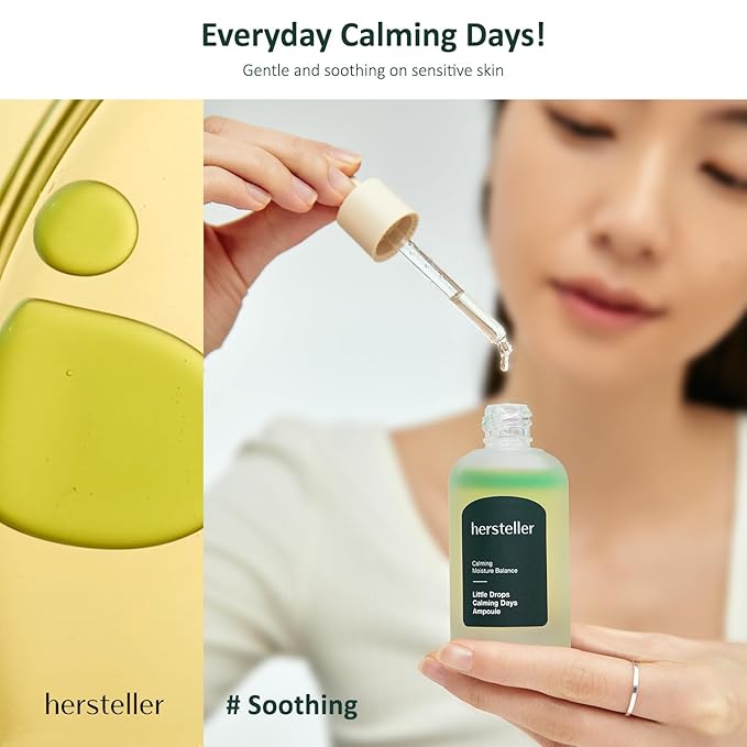 hersteller Little Drops Calming Days Ampoule 30ml, 1.01 Fl Oz Soothing for Sensitive Skin Calendula Flower Water Moisturizing Vegan Facial Skin Korean Skincare