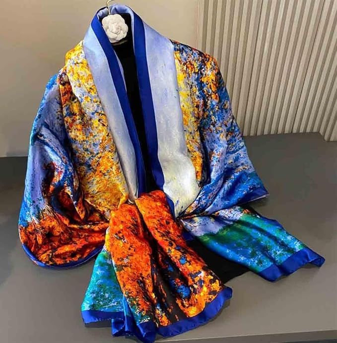 Xyueanlo Scarfs for Women Lightweight Scarves Fashion Print Floral Pattern Head Scarf Wraps Shawls