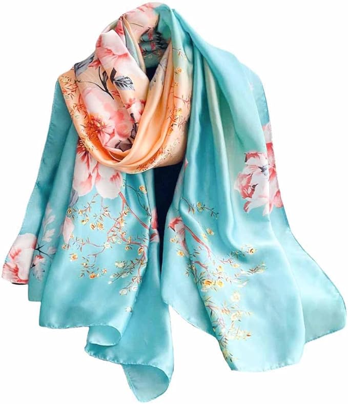 Xyueanlo Scarfs for Women Lightweight Scarves Fashion Print Floral Pattern Head Scarf Wraps Shawls