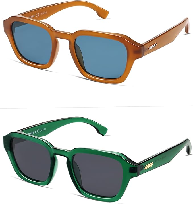 VANLINKER Retro Vintage Polarized Trendy Small Square Sunglasses for Women Men 2025 Fashion Shades VL9858
