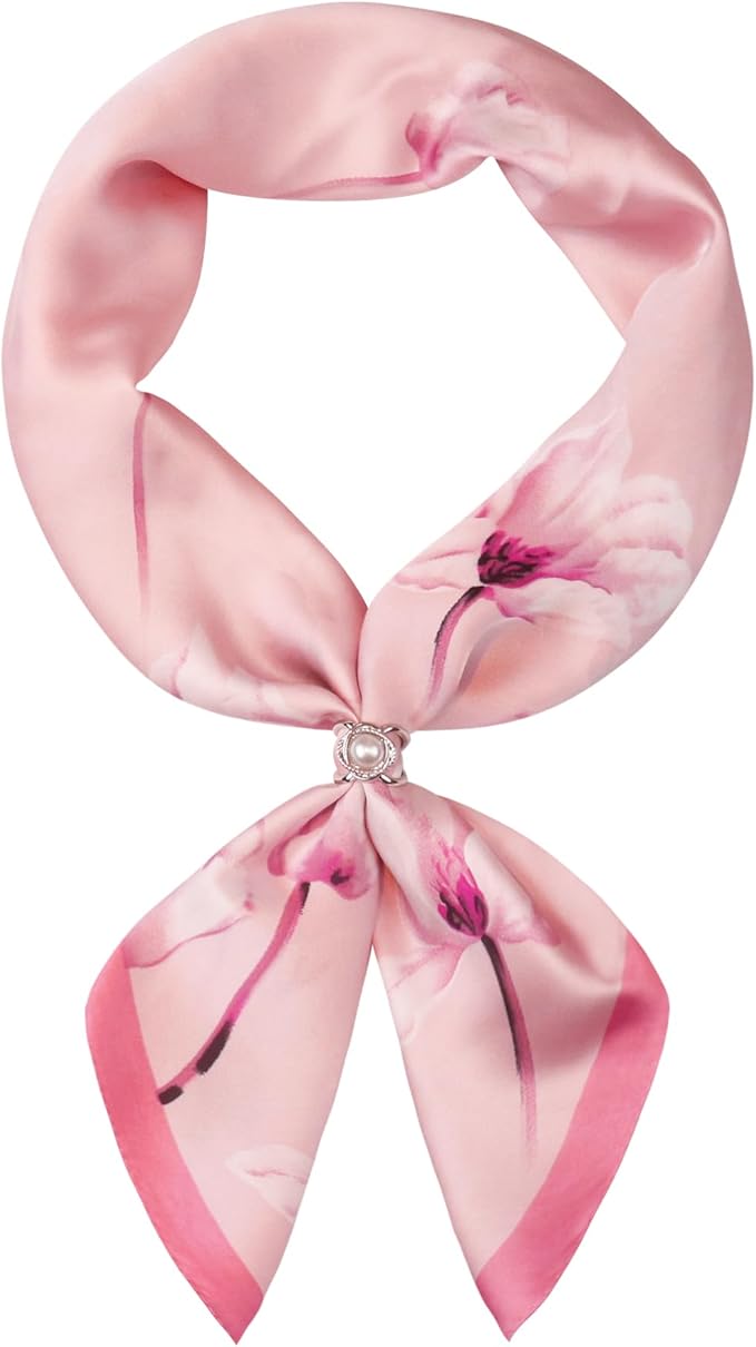 27.5 Inches Satin Bandanas Head Scarf for Women Silk Neck Scarves Accessories for Sleeping Handbags Scarf