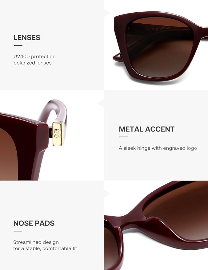 SOJOS Vintage Oversized Cateye Sunglasses Womens UV400 Large Designer Shades Lentes De Sol Para Mujer SJ2634