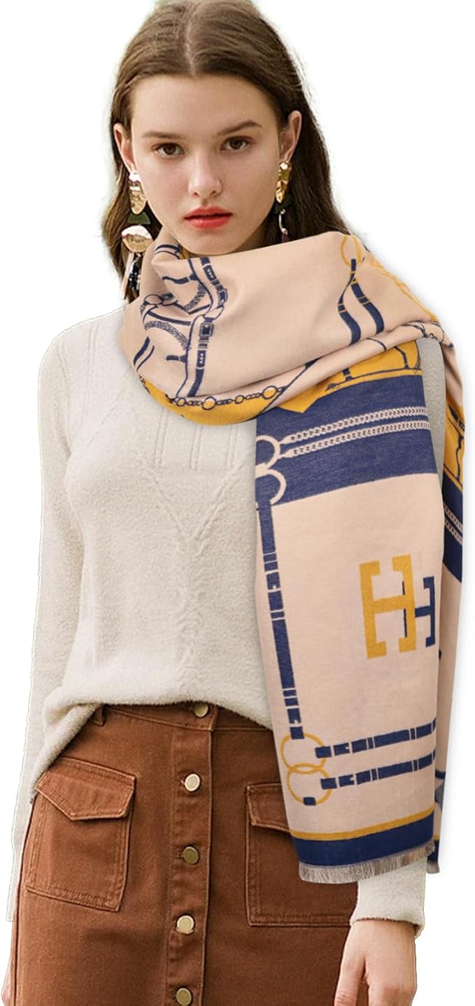 EXTREE Scarfs for Women Pashmina Silky Shawl Wrap for Evening Dressing Blanket Open Front Poncho Cape