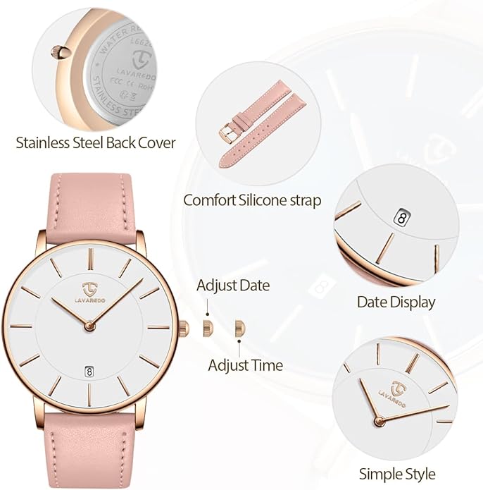 BEN NEVIS Watch, Mens Watch, Minimalist Fashion Simple Wrist Watch Analog Date with Leather Strap