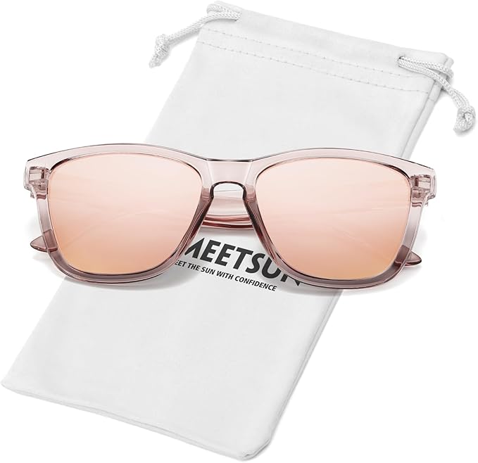 MEETSUN Polarized Sunglasses for Women Men Trendy Classic Retro Designer Style