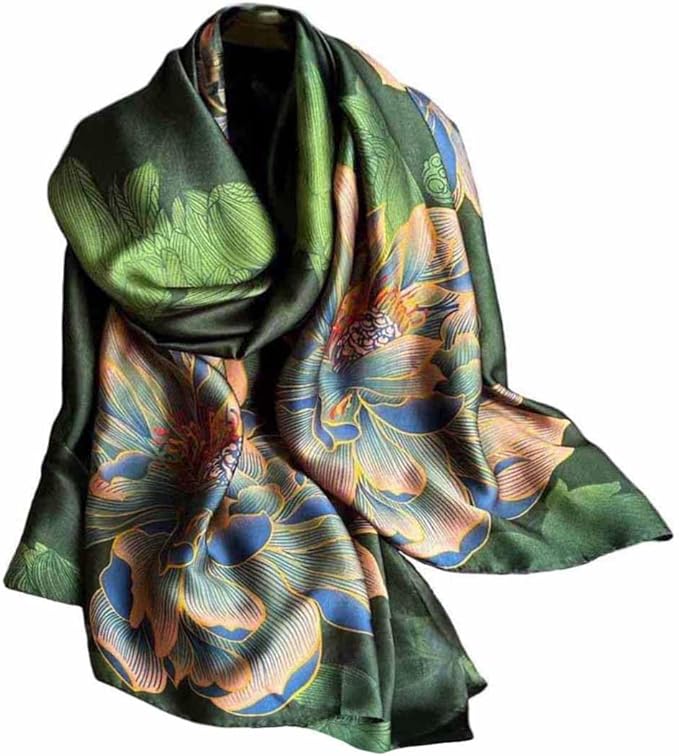Xyueanlo Scarfs for Women Lightweight Scarves Fashion Print Floral Pattern Head Scarf Wraps Shawls