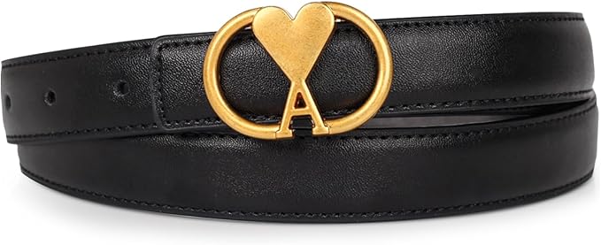 Relang Women's Belts with Gold Buckle, Fashion Waist Band, Elegant Ladies' Belt, Gift for Women