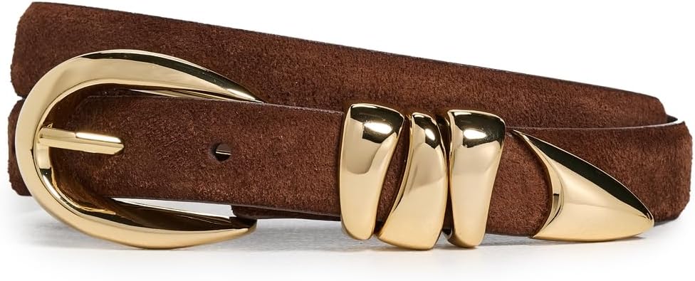Madewell Women's Triple Metal Keeper Suede Belt