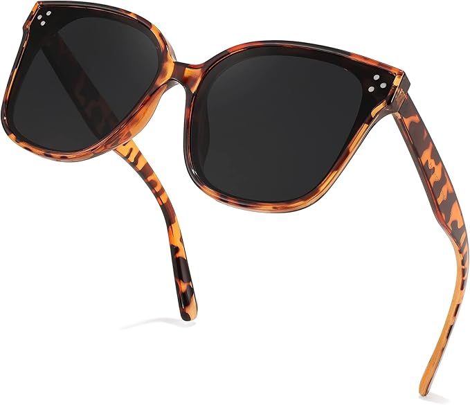 FEISEDY Oversized Polarized Sunglasses - UV400 Protection, Square Fashion Sun Glasses for Outdoor & Daily B2600