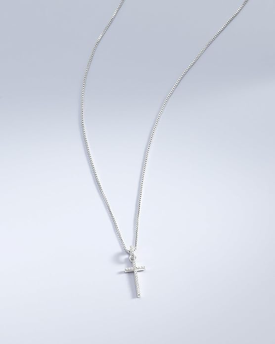 Milla 14K Gold Plated Cross Necklace for Women, Silver Cross Necklaces for Women, 18 inches Chain with Cross Pendant