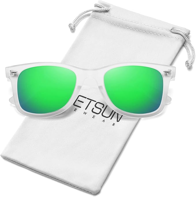 MEETSUN Polarized Sunglasses for Women Men Classic Retro Square Frame Driving Sun Glasses UV Protection