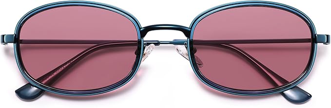 Retro Oval Sunglasses for Women Men Trendy Large Round Y2k Sunnies AP3681