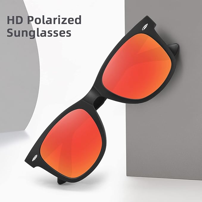 MEETSUN Polarized Sunglasses for Women Men Classic Retro Square Frame Driving Sun Glasses UV Protection