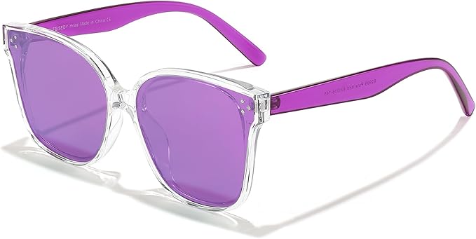 FEISEDY Oversized Polarized Sunglasses - UV400 Protection, Square Fashion Sun Glasses for Outdoor & Daily B2600