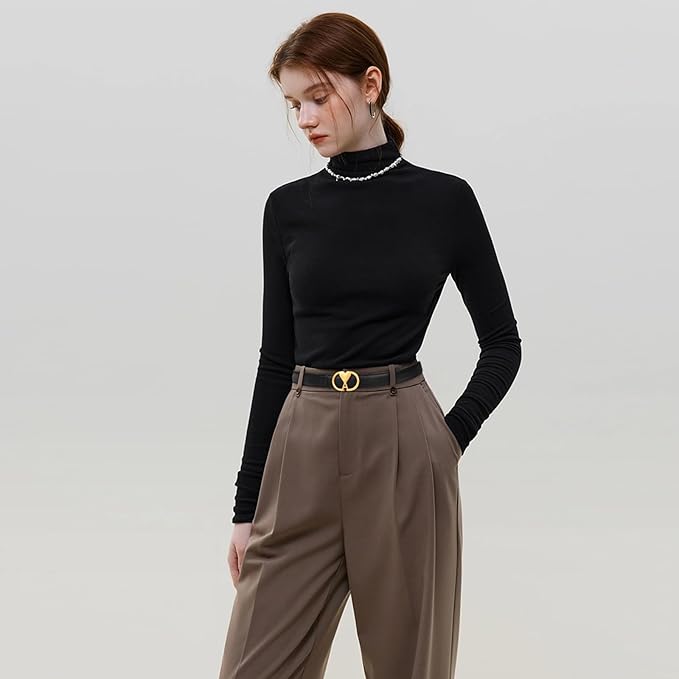 Relang Women's Belts with Gold Buckle, Fashion Waist Band, Elegant Ladies' Belt, Gift for Women