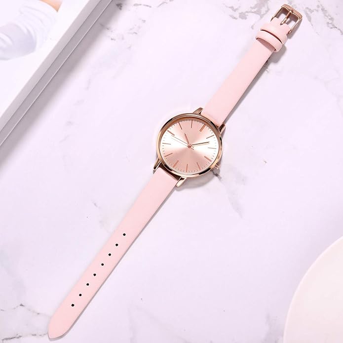 Women's Watches Leather Band Luxury Quartz Watches Waterproof Fashion Creative Wristwatch for Women Ladies