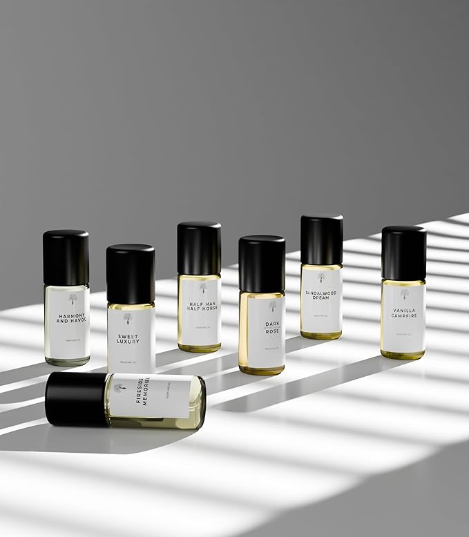 Eternal perfume Oils Roll on Travel Size perfumes for women Mini Mist Gift Set 7 Piece Collection perfume for men unisex Long Lasting perfumes set for womens 7 x 3 ml/0.17 FL Oz Gift Set for Women