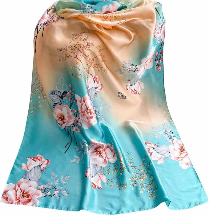 Xyueanlo Scarfs for Women Lightweight Scarves Fashion Print Floral Pattern Head Scarf Wraps Shawls