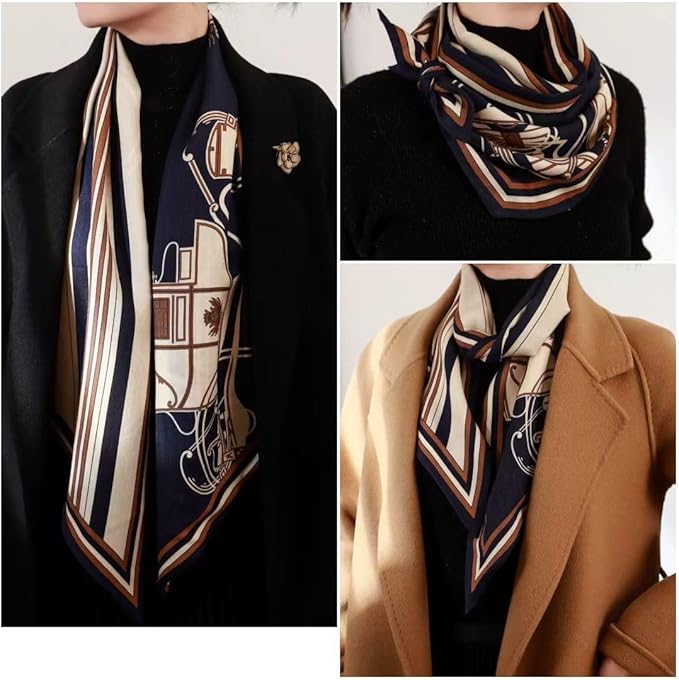 100% Mulberry Silk Ribbon Scarf for Hair Beach Head Wraps for Women Handbag accessories Necktie