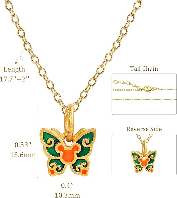 Dainty 18K Gold Plated Butterfly Necklaces Cute Gold Necklace for Women Simple Choker Jewelry for Women Trendy Jewelry Gifts