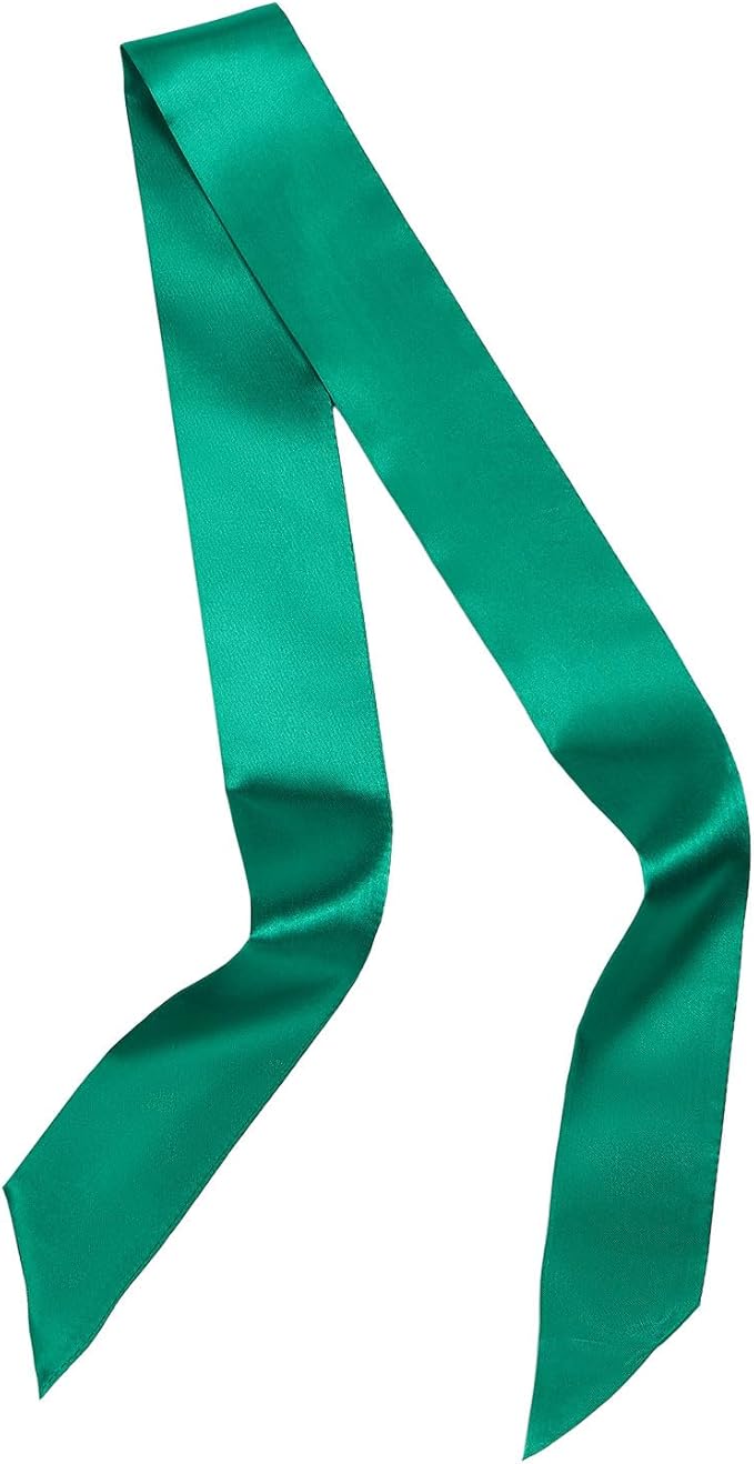 Solid Color Neck Scarf Purse Narrow Scarf Handbags Skinny Twill Hair Scarves Women Fashion Accessories Bag Charms