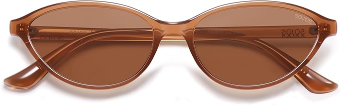 SOJOS Trendy Polarized Oval Sunglasses for Women Retro Chic 90s Shades Lightweight Sunnies SJ2656