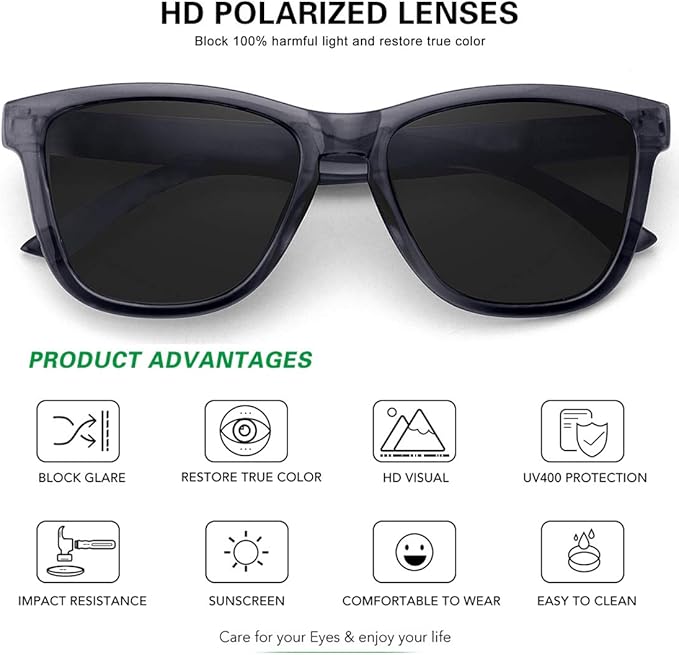 MEETSUN Polarized Sunglasses for Women Men Trendy Classic Retro Designer Style