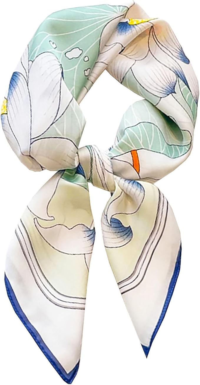 Neck Scarf For Womens Silky Head Scarves Hair Bandanas Square Scarf Fashion Accessories lightweight