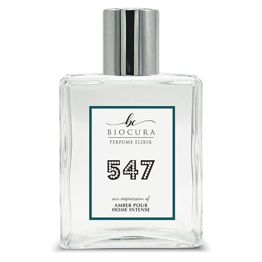 BC Perfume 547 Inspired by Amber Pour Homme Intense For Men Replica Fragrance Dupes Eau de Parfum Spray Bottle 3.4 Fl Oz/100ml-X1