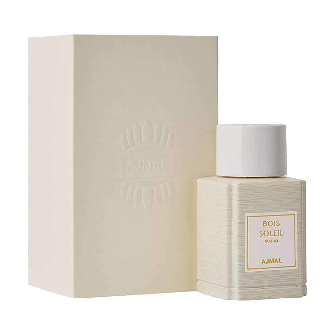 Ajmal Bois Soleil Eau de Parfum for Men – 3.4 fl oz / 100 ml | Woody Citrus Luxury Perfume | Premium Fragrance Long Lasting French Blend with Amber & Musk | Made in France | Crafted in Dubai For USA