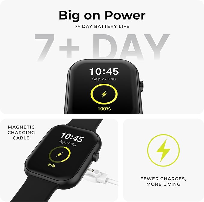 iTouch AIR 5 Smartwatch – 1.85” AMOLED Display, Bluetooth Calling, 100+ Sport Modes, Heart Rate, SPO₂, Stress & Sleep Monitoring, IP68 - Android & iOS (Rose Gold Case w/Blush Silicone Band)