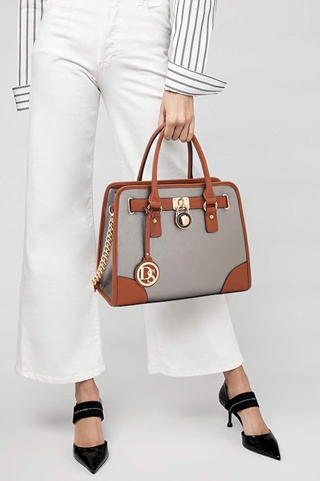 Dasein Women Handbags Top Handle Satchel Purse Shoulder Bag Hobo Bag Work Bag Set 2pcs